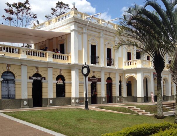 Dia en el parque del cafe con transporte privado